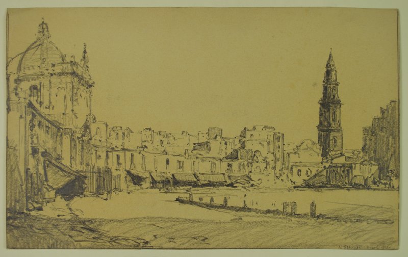 1933 - Piazza Mercato (studio)
